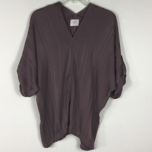 Anthropologie Tina +Jo Stripe Satin Kimono. - Picture 1 of 6